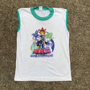 Vintage 90s Yuigoh Duel Monsters Tank Top Muscle Top Sz Kids M